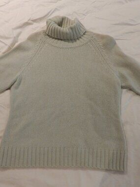 White and Warren NWOT Women's Short Sleeve Turtle Neck Sweater Size Large